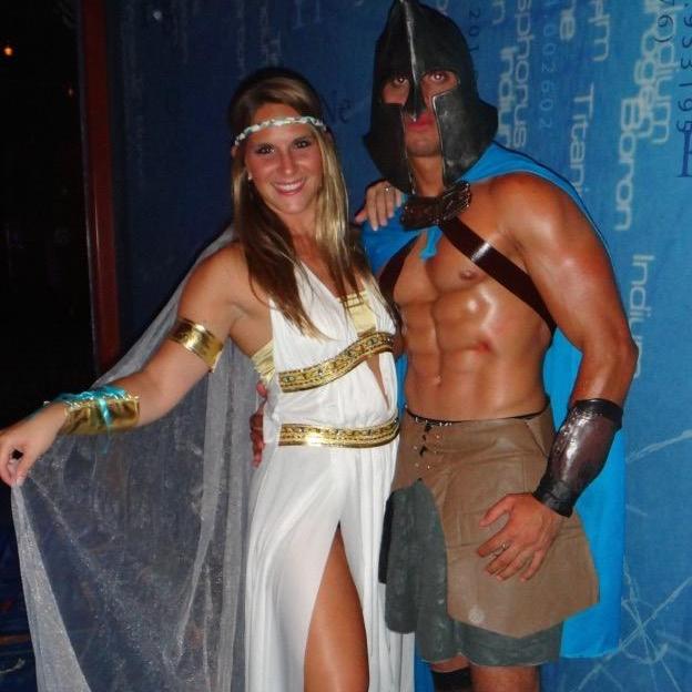 Halloween on Allure of the Seas. Gladiator and Godess! 2015