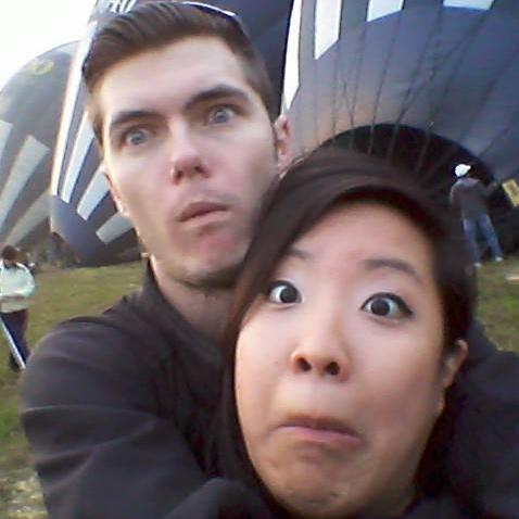 Our first anniversary. Ryan surprised me with a hot air balloon ride!