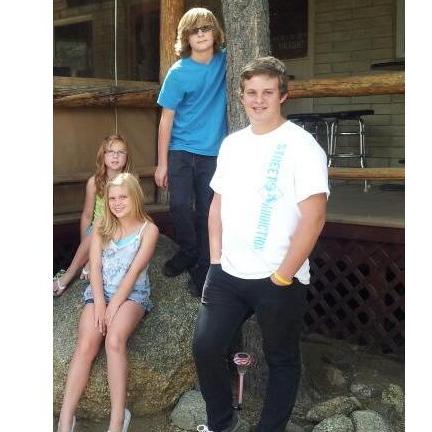 Our children up in the Hualapai mountains a few months after we met.