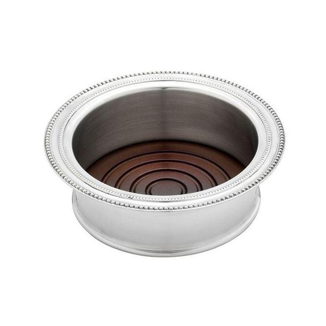 Reed & Barton Heritage Banded Bead Wine Coaster
