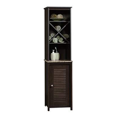 Sauder Peppercorn Linen Tower, Cinnamon Cherry finish