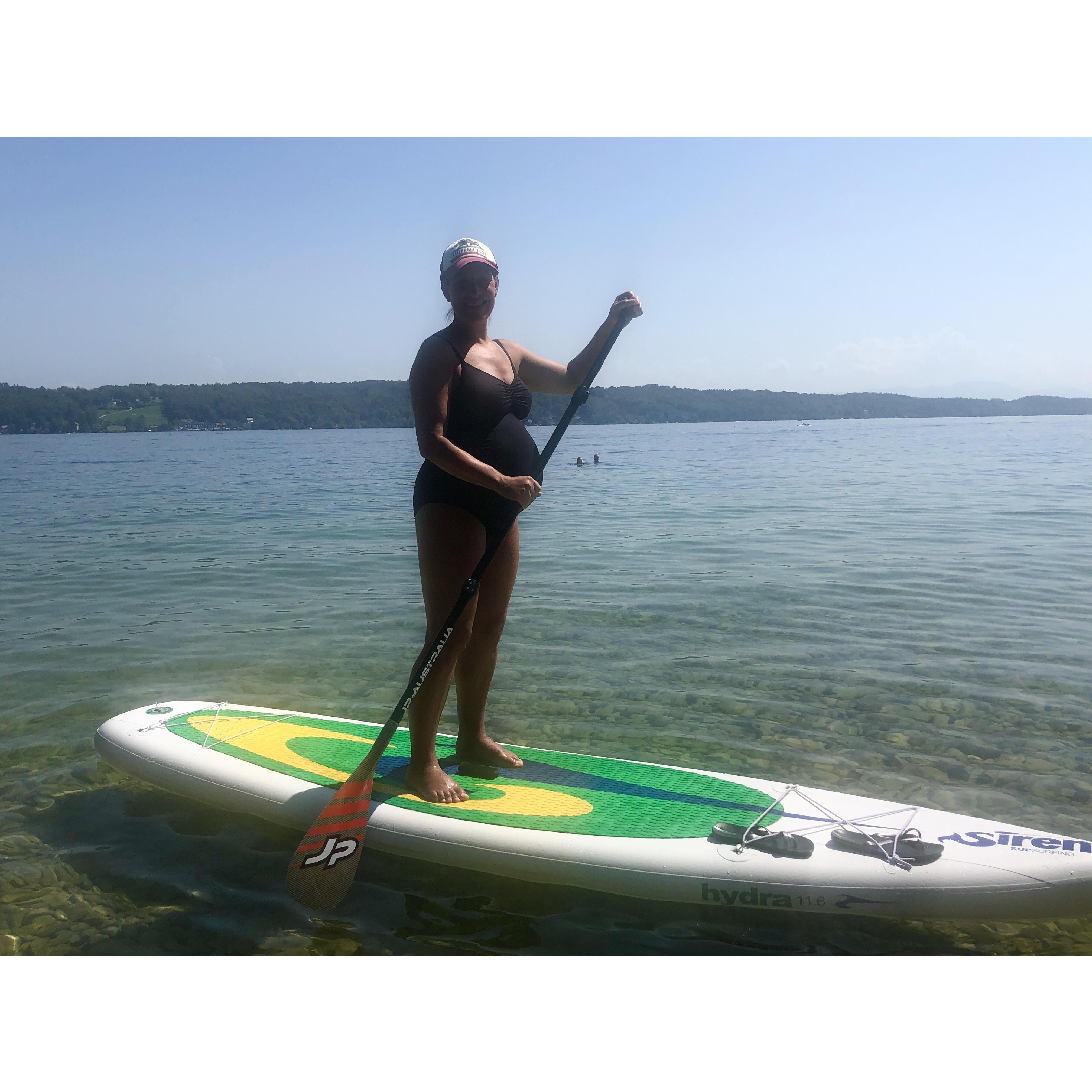 Out for a paddle, 32 weeks!