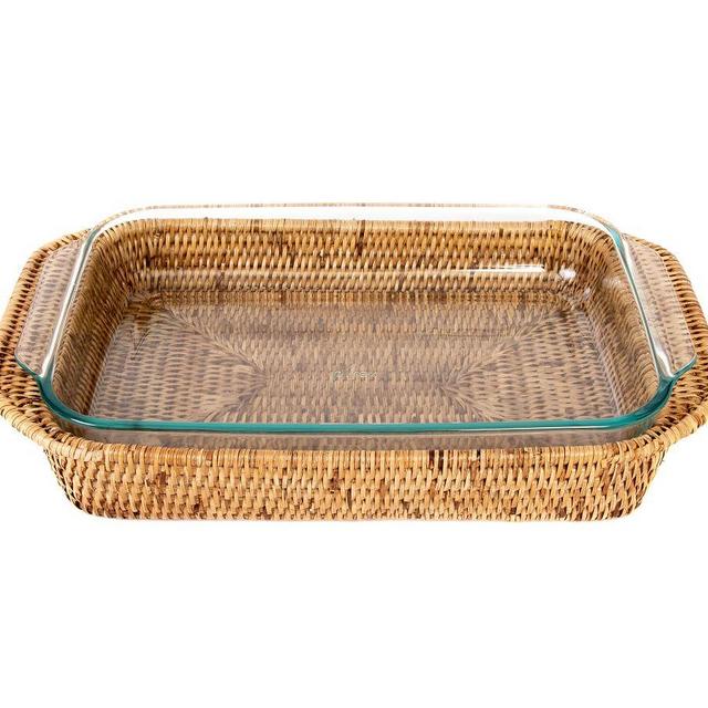 Tava Rectangular Rattan Baker - Honey