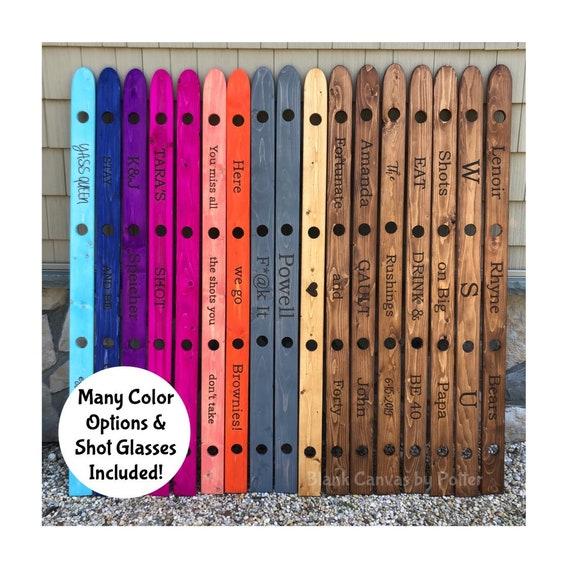 Personalized Ski Board For Shots Game