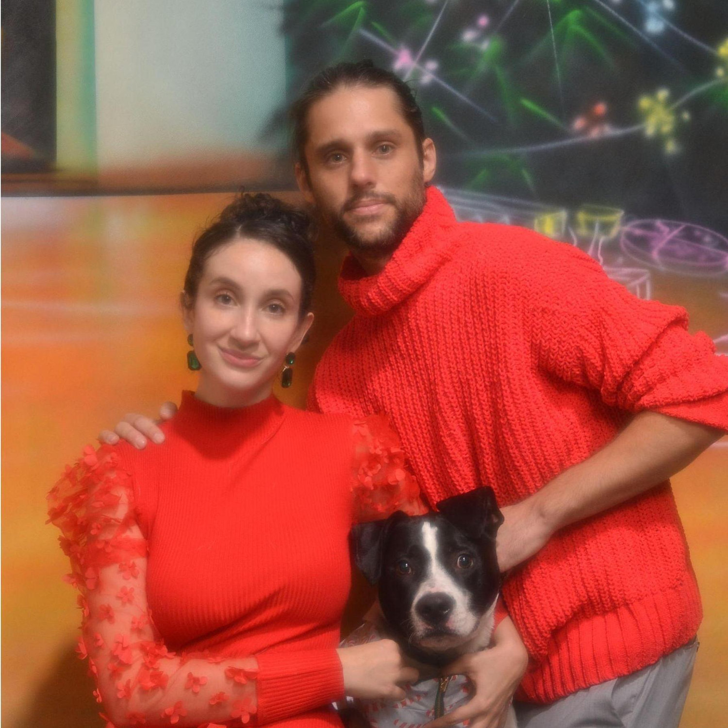 A self-explanatory family Christmas portrait