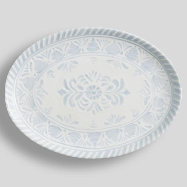 Chambray Tile Melamine Serving Platter