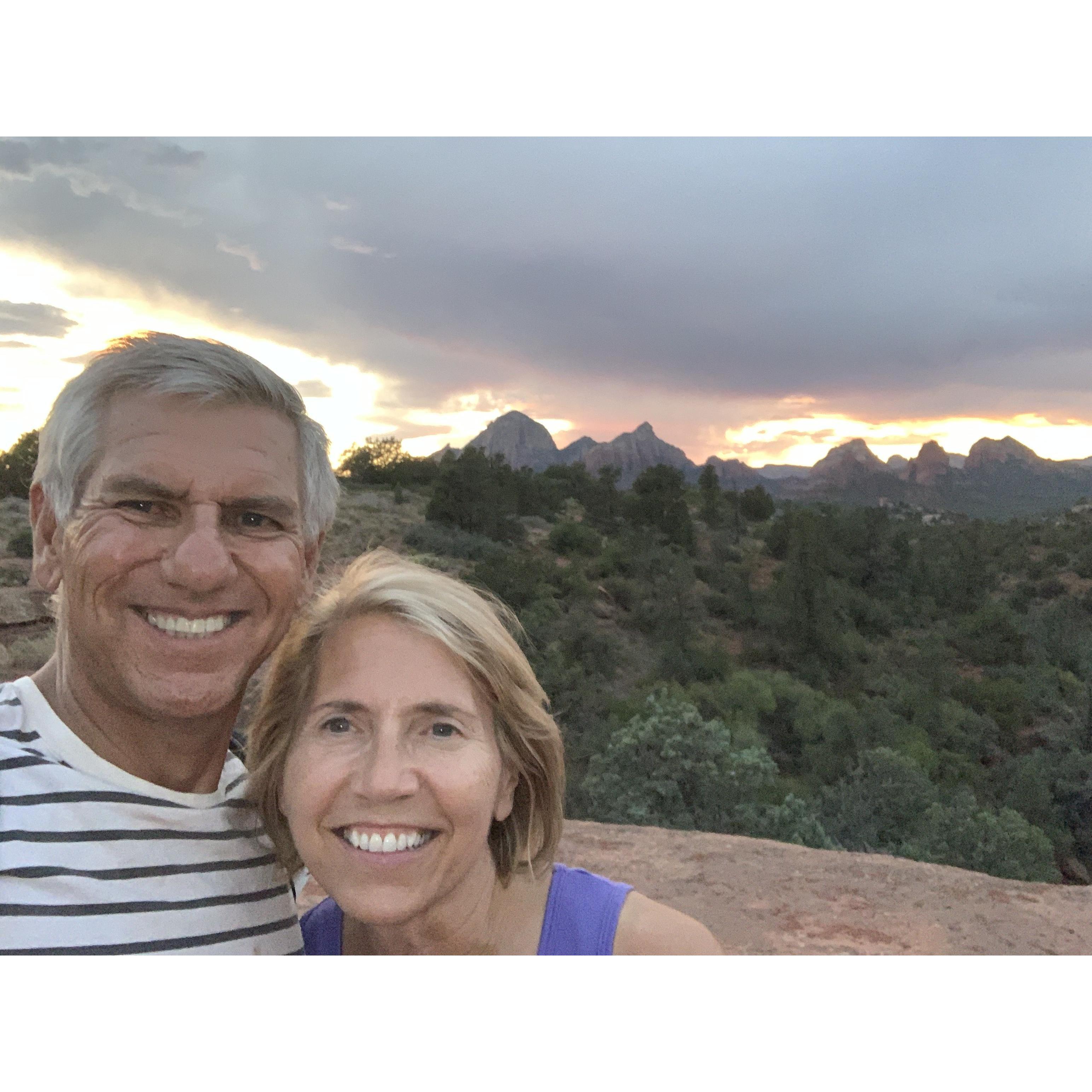 'WILL YOU MARRY ME?'
'YES!'  In Sedona