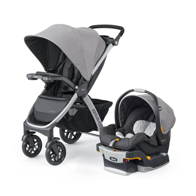 Chicco Bravo 3-in-1 Quick Fold Travel System - Parker