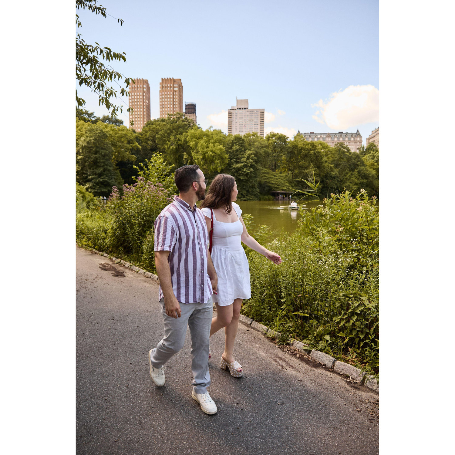 Central Park, Manhattan right after we got engaged!