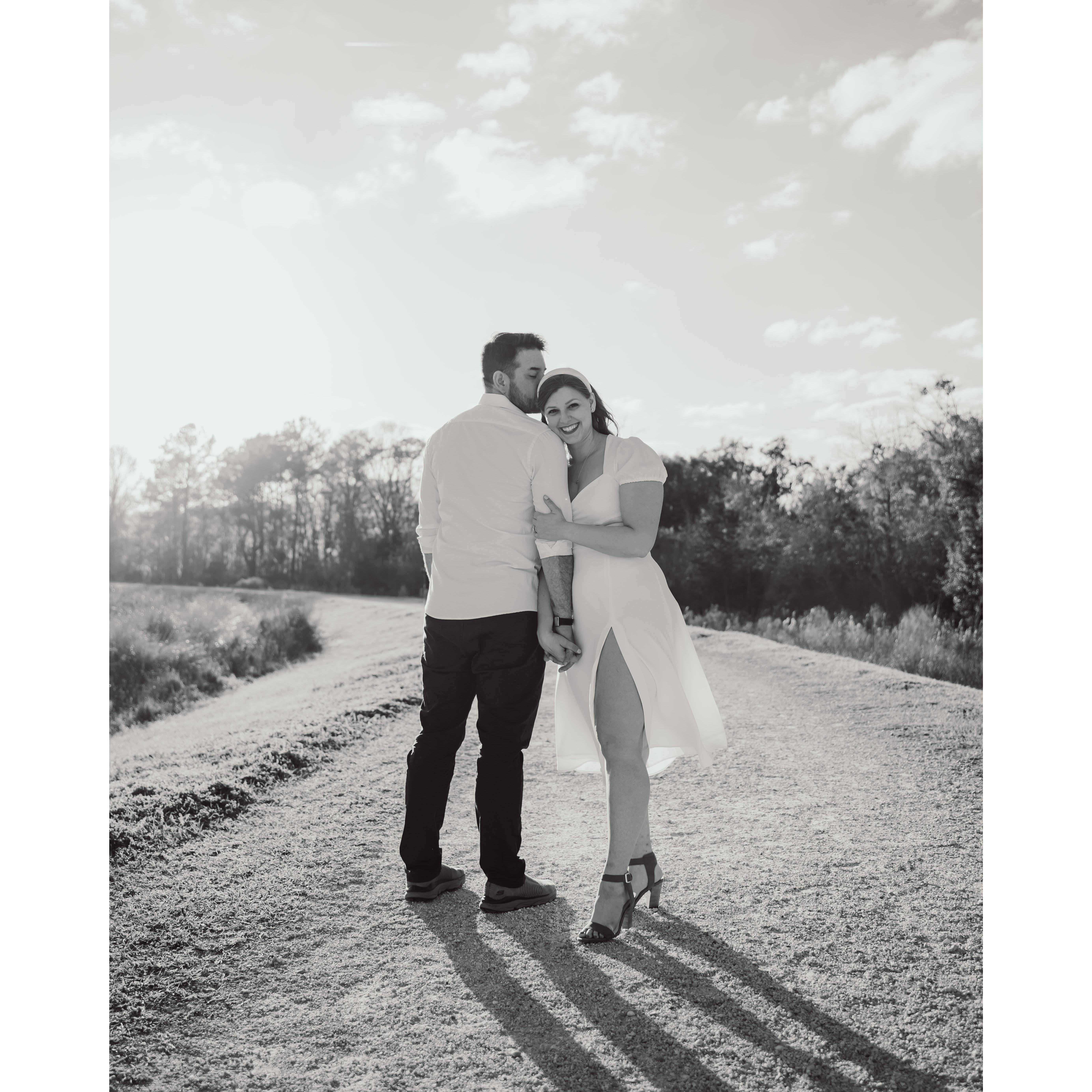 We also took pictures at Sweet Water Wetlands, which is where we had out first date!