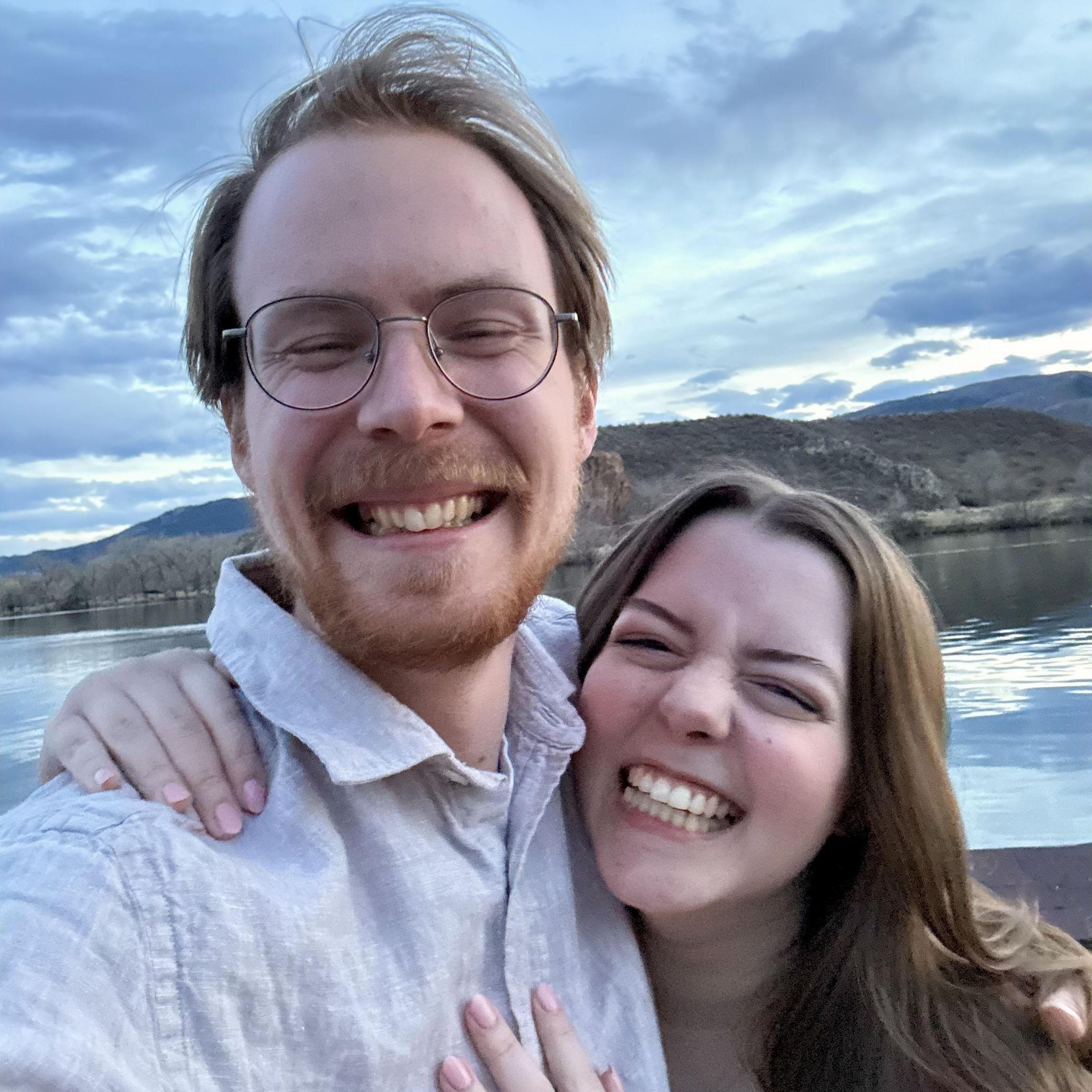 We took this picture right after Henry proposed! Yay!!!