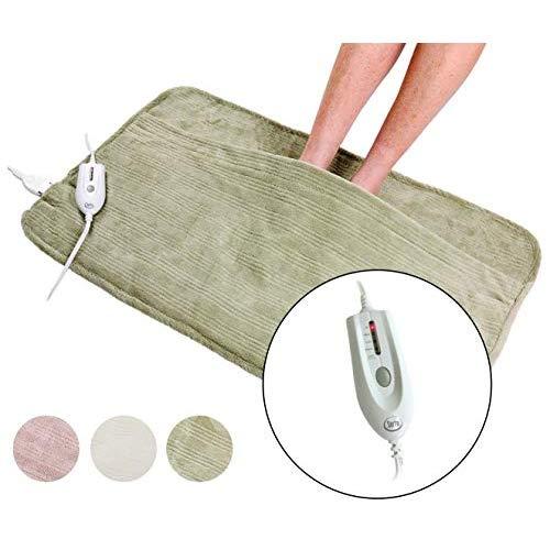 Serta | Ultra Soft Plush Electric Heated Warming Pad for Feet,(Sage)
