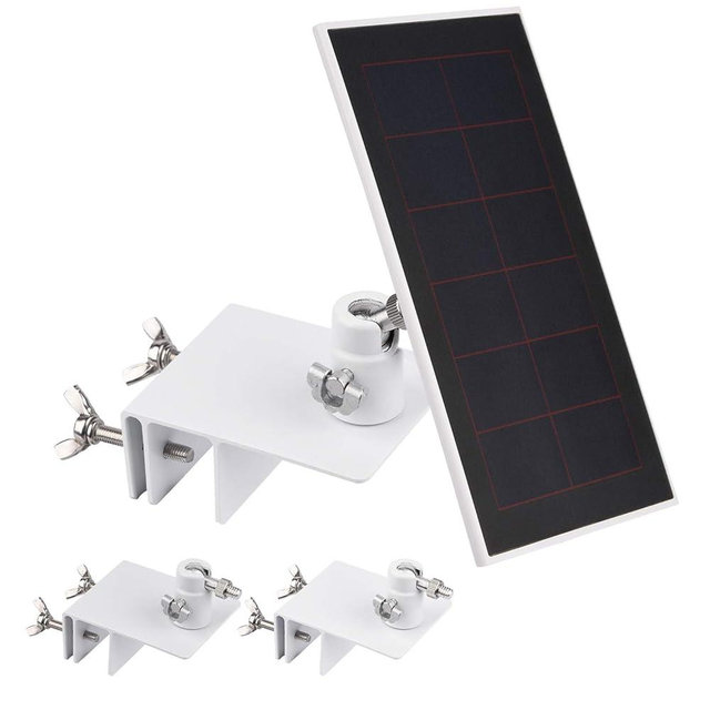 2Pack Gutter Mount Compatible with Arlo Essential Solar Panel, Arlo Pro 5S/Pro 4/Pro 3/Pro 2/Ultra 2/Ultra/Solar Panel, Perfect Angle to Get Adequate Sunlight