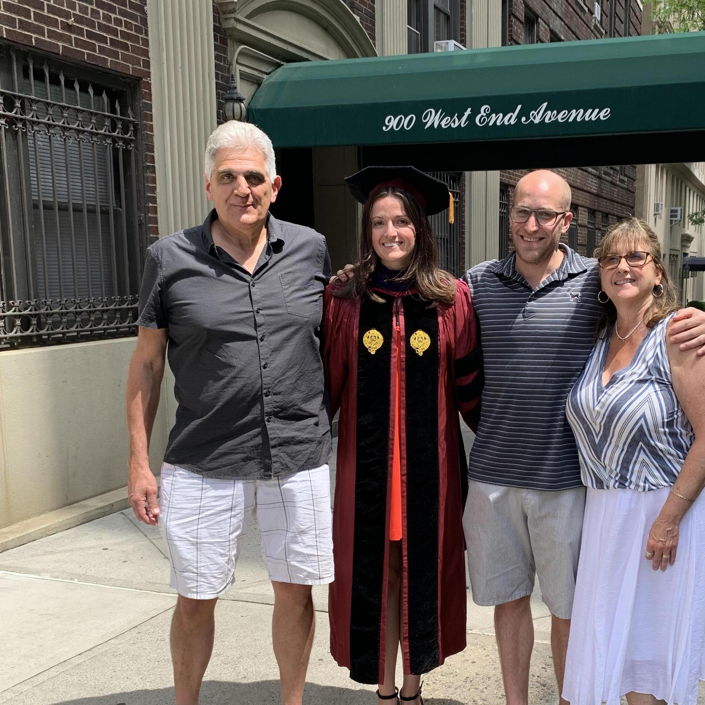 Celebrating Randi's graduation from Fordham University School of Law with family