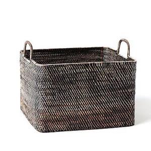 Modern Weave Collection, Blackwash, Oversize Storage Bin