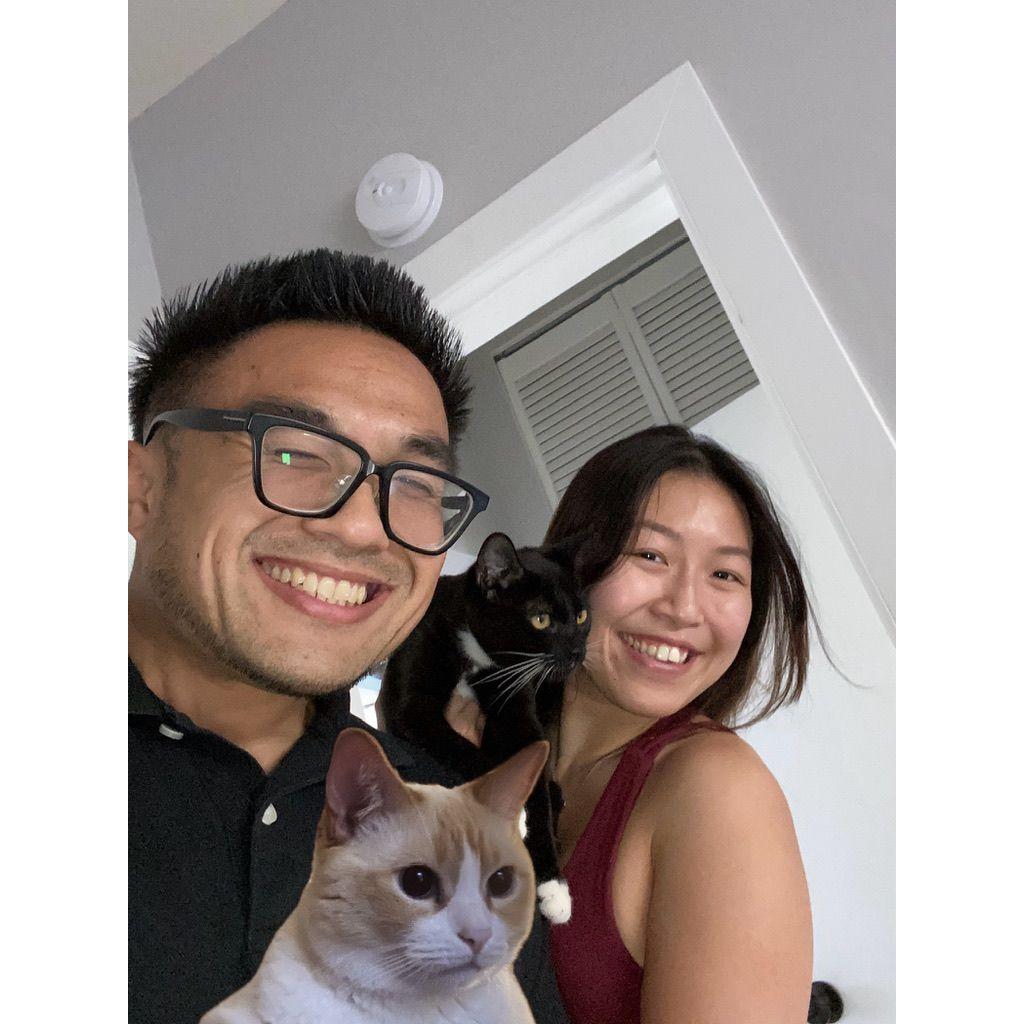 First family pic with the cattos!