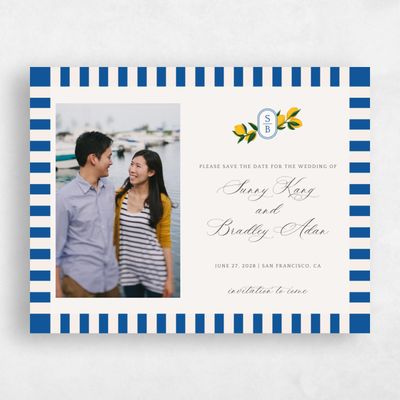 Beige Photo Wedding Save the Date - Limone Photo