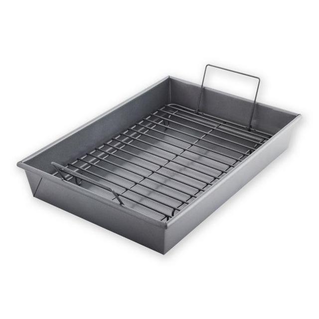 Chicago Metallic™ Professional Nonstick Roast Pan and Rack with Armor-Glide Coating