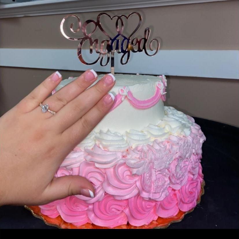 Our engagement cake!