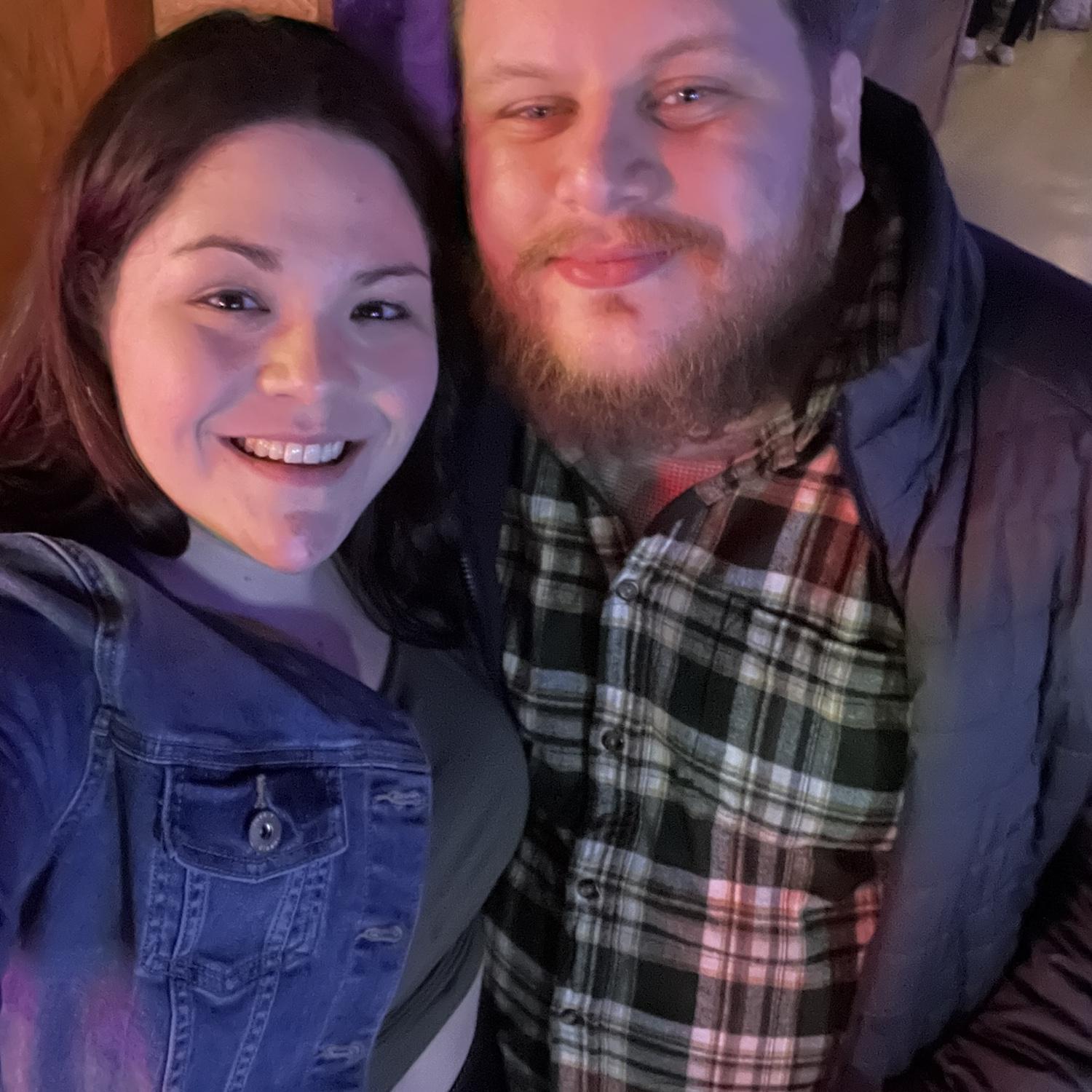 Josh took Abby to Brookings to visit his Alma Mater, South Dakota State University. In the basement of O’hares, when she said “I like you a lot a lot!”, he said “I don’t like you, I love you!”