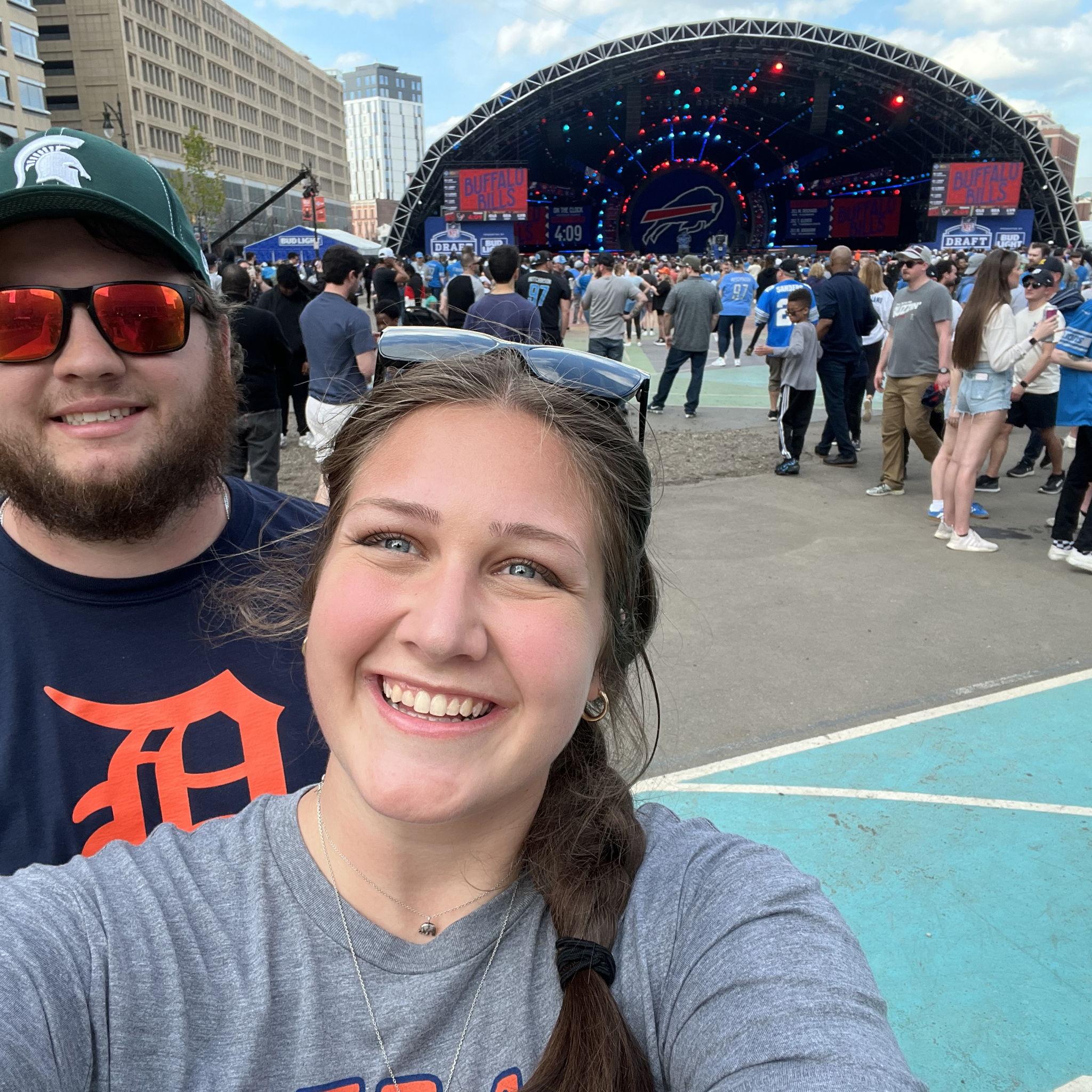 April 27, 2024. NFL Draft in Detroit.