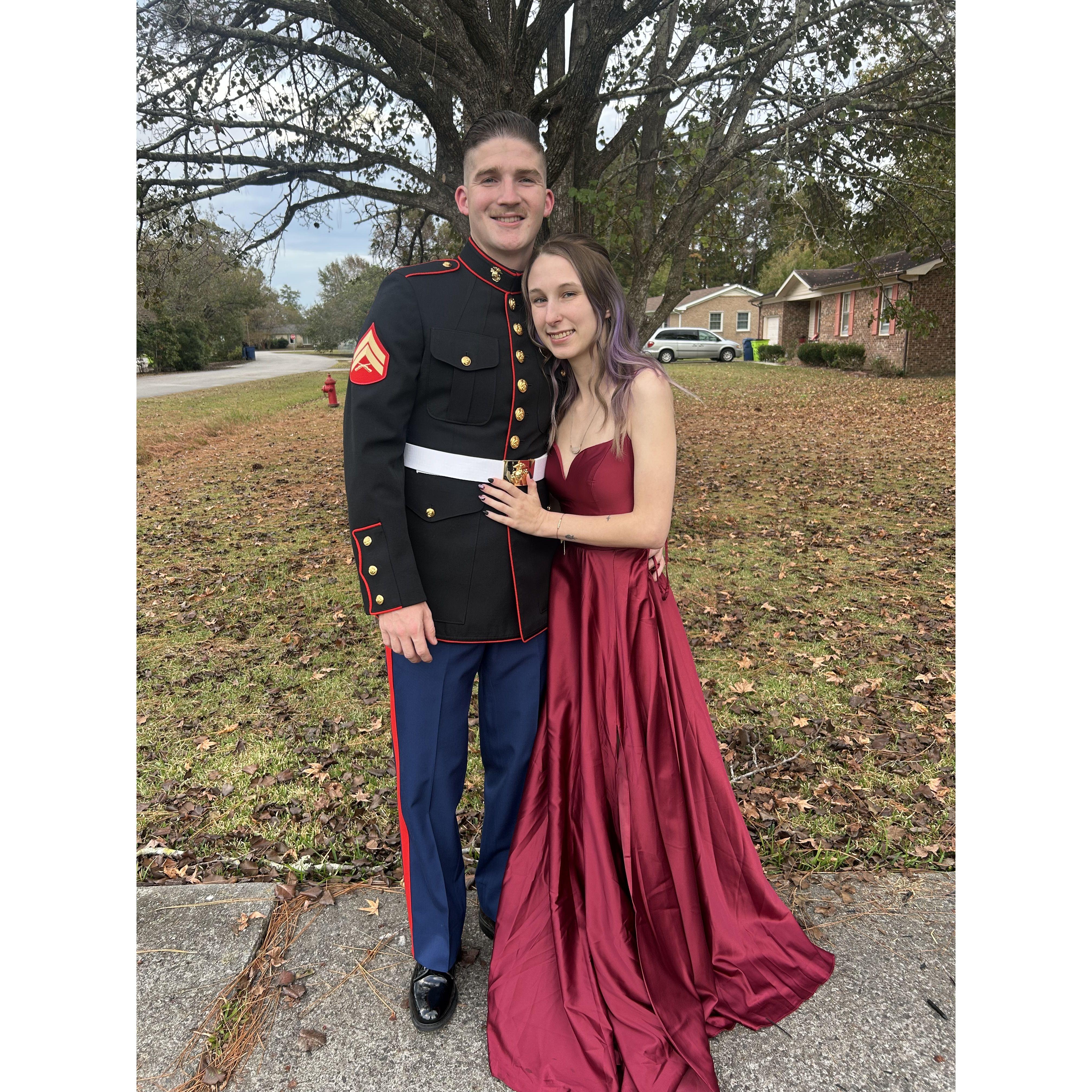 Our first Marine Corps ball together.
