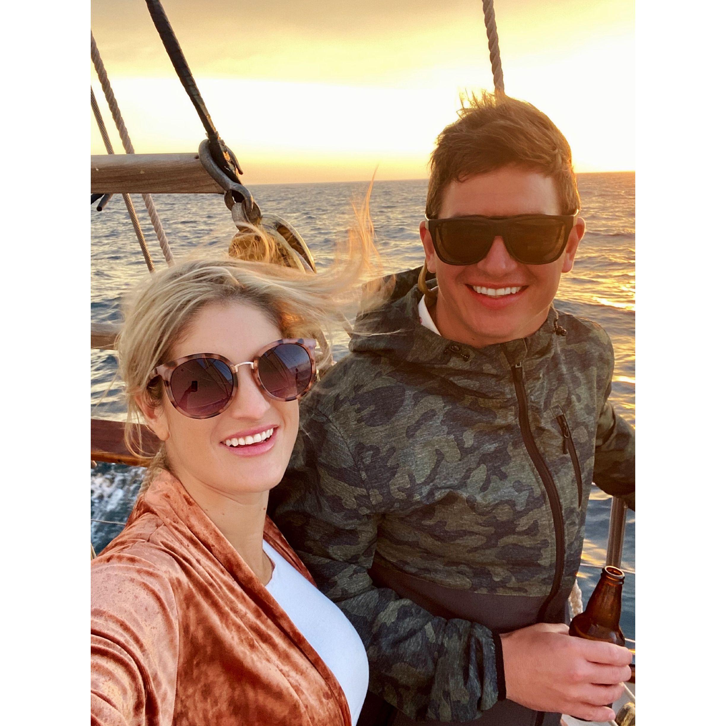 Sail Boat in San Clemente, CA