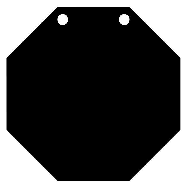 High Caliber AR500 Steel 3/8&quot; Thick Targets - for Precision Practice(3&quot; Target - 1 Count, Octagon)