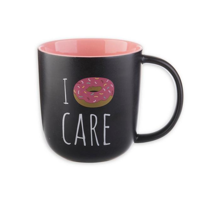 I Donut Care Mug in Black