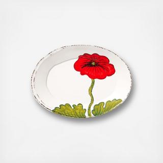 Lastra Small Poppy Oval Platter
