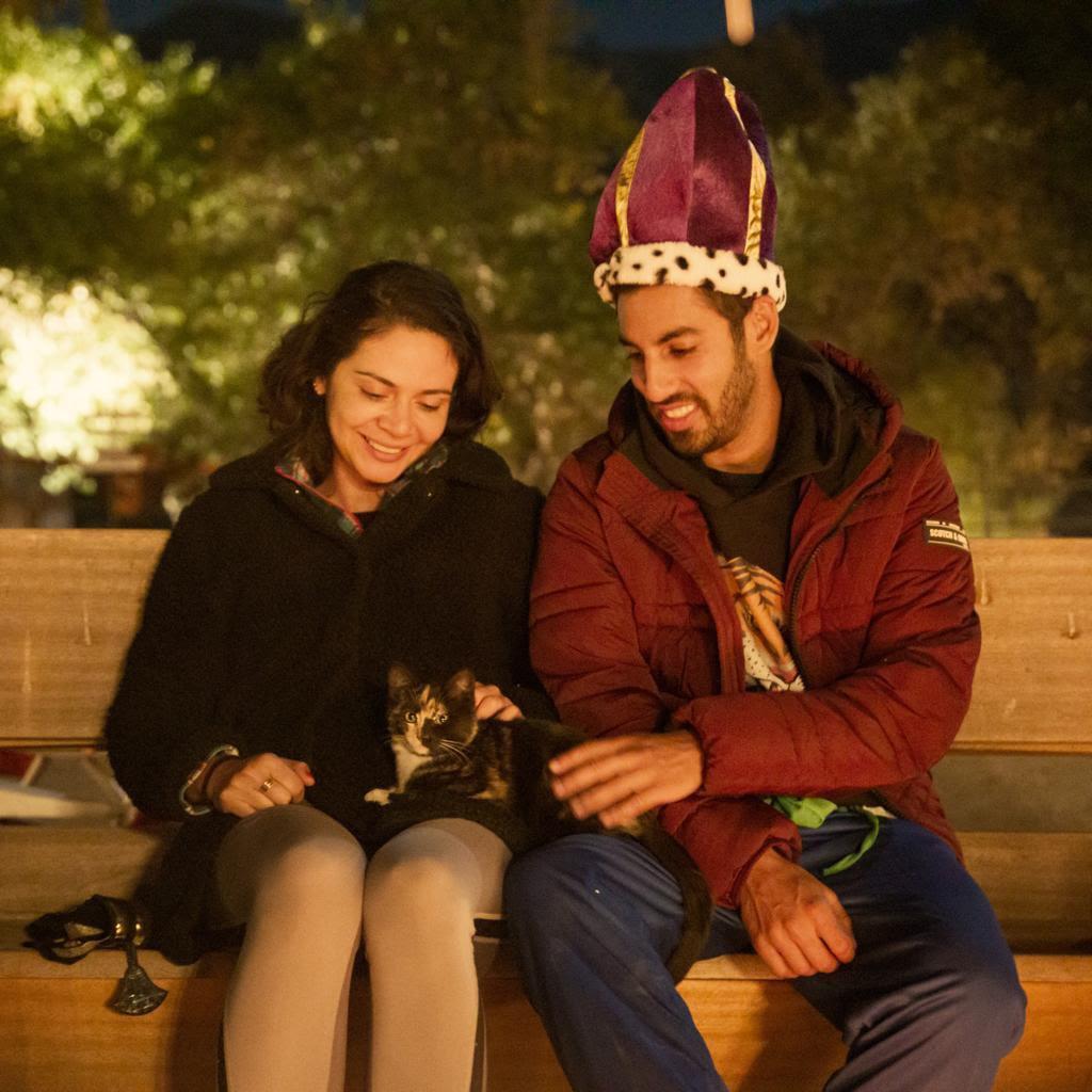 Samit is a dog person, Gabi is a cat person