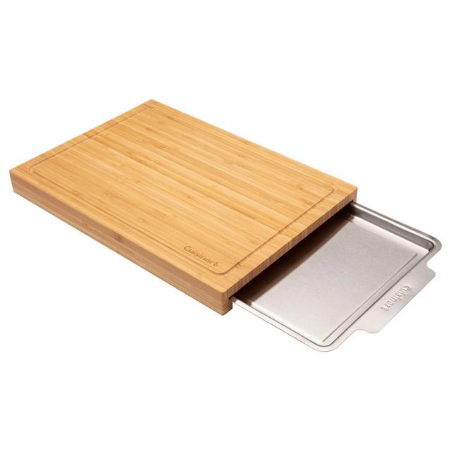 Cuisinart Bamboo Cutting Board with Slide Out Tray
