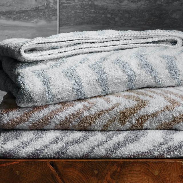 Monogrammed Quincy Bath Sheets from Matouk