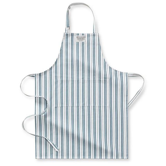 Williams Sonoma Classic Stripe Logo Apron, French Blue