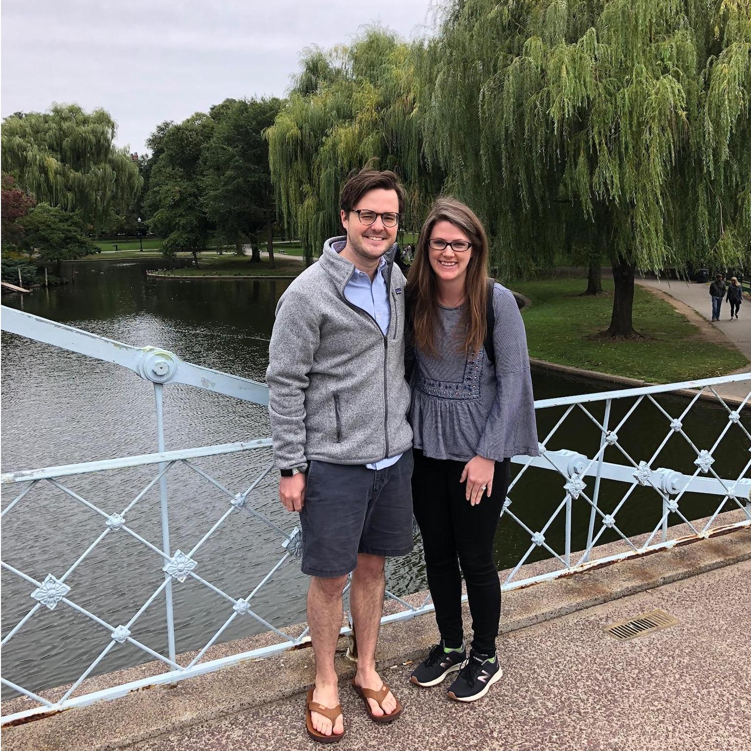 In Boston Commons the day after the proposal (Sept 7, 2018)