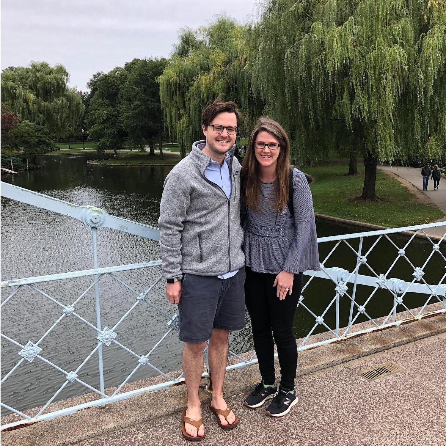 In Boston Commons the day after the proposal (Sept 7, 2018)