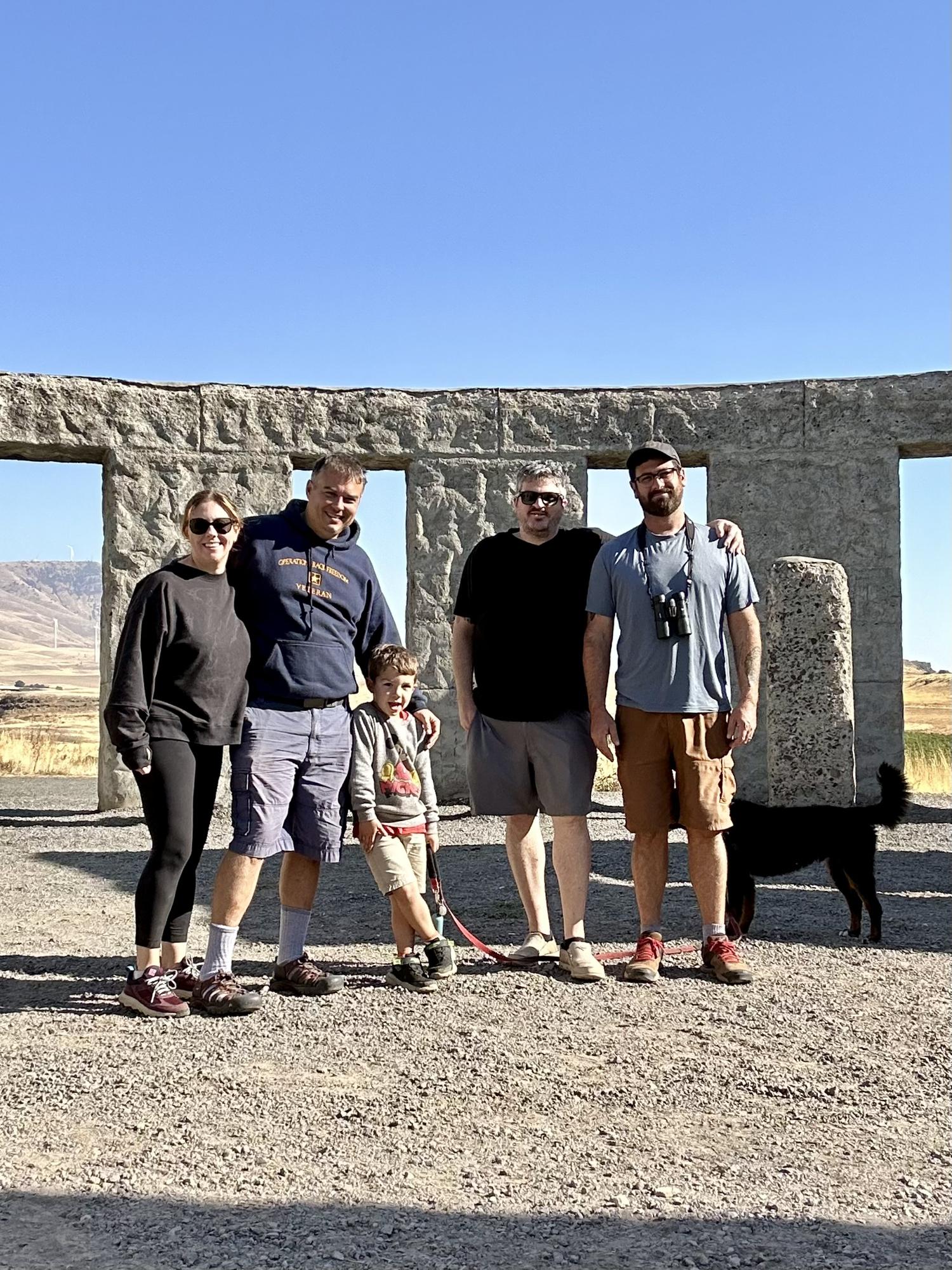 The Maryhill Stonehenge in Washington with Tom and Drew. October 2022.