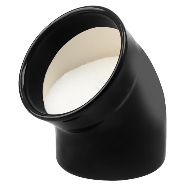 Pohido Salt Pig, Dishwasher Safe Ceramic Salt Cellar Modern and Minimalist, Salt Pig Ceramic for Convenient Access to Seasoning, Wide Caliber Salt Holder for Counter, Black