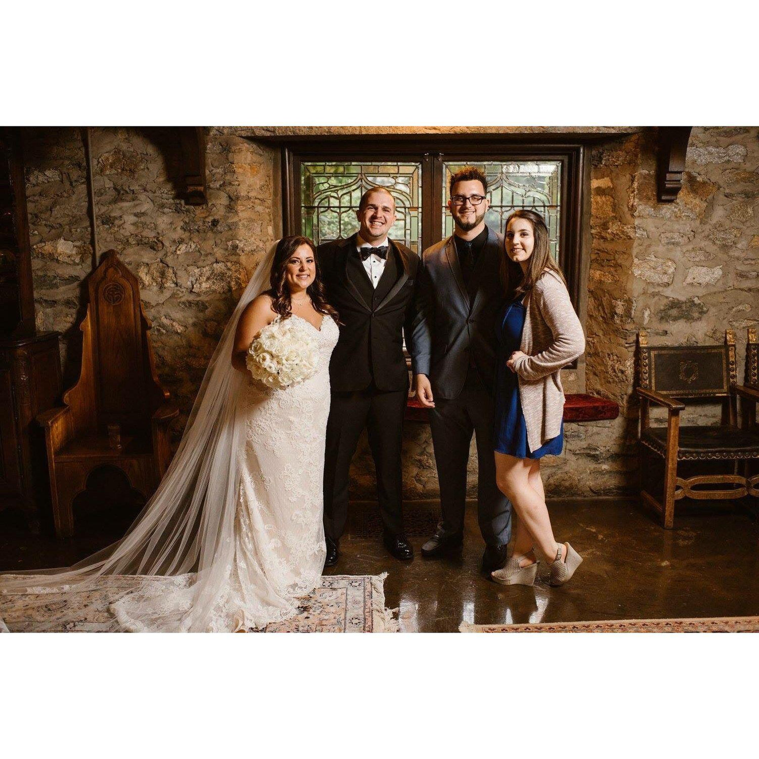 Our first time as each other's wedding dates at Melanie & James' wedding 2017