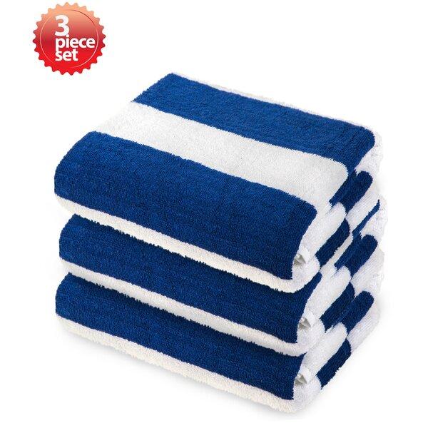 Ravenworth 100% Cotton Beach Towel (Set of 3)