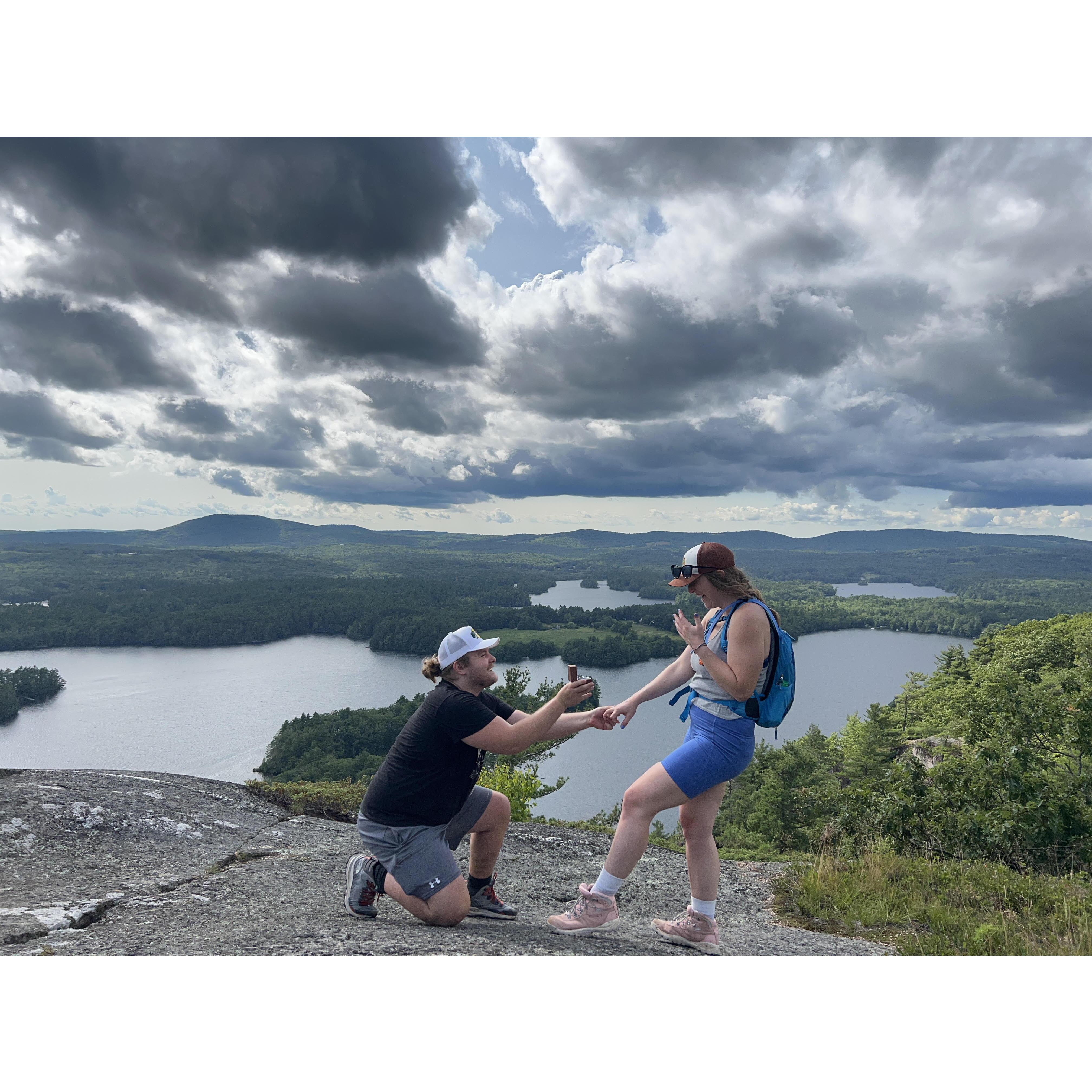 July 11, 2023 - Brian asked and Kayla said YES!