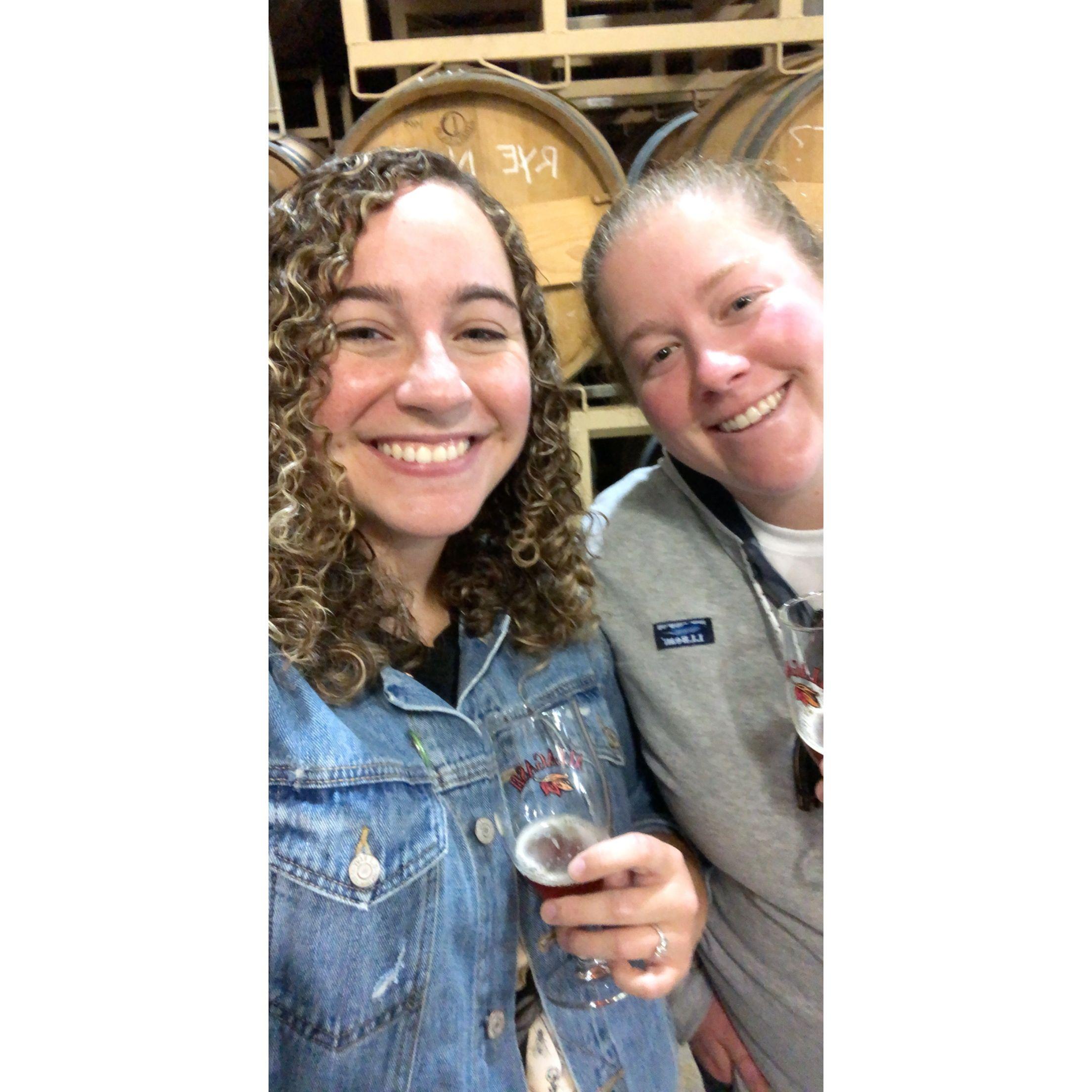 October 13, 2019 - we made it "official" on a trip to Portland, Maine.  Here we are at Allagash Brewery!