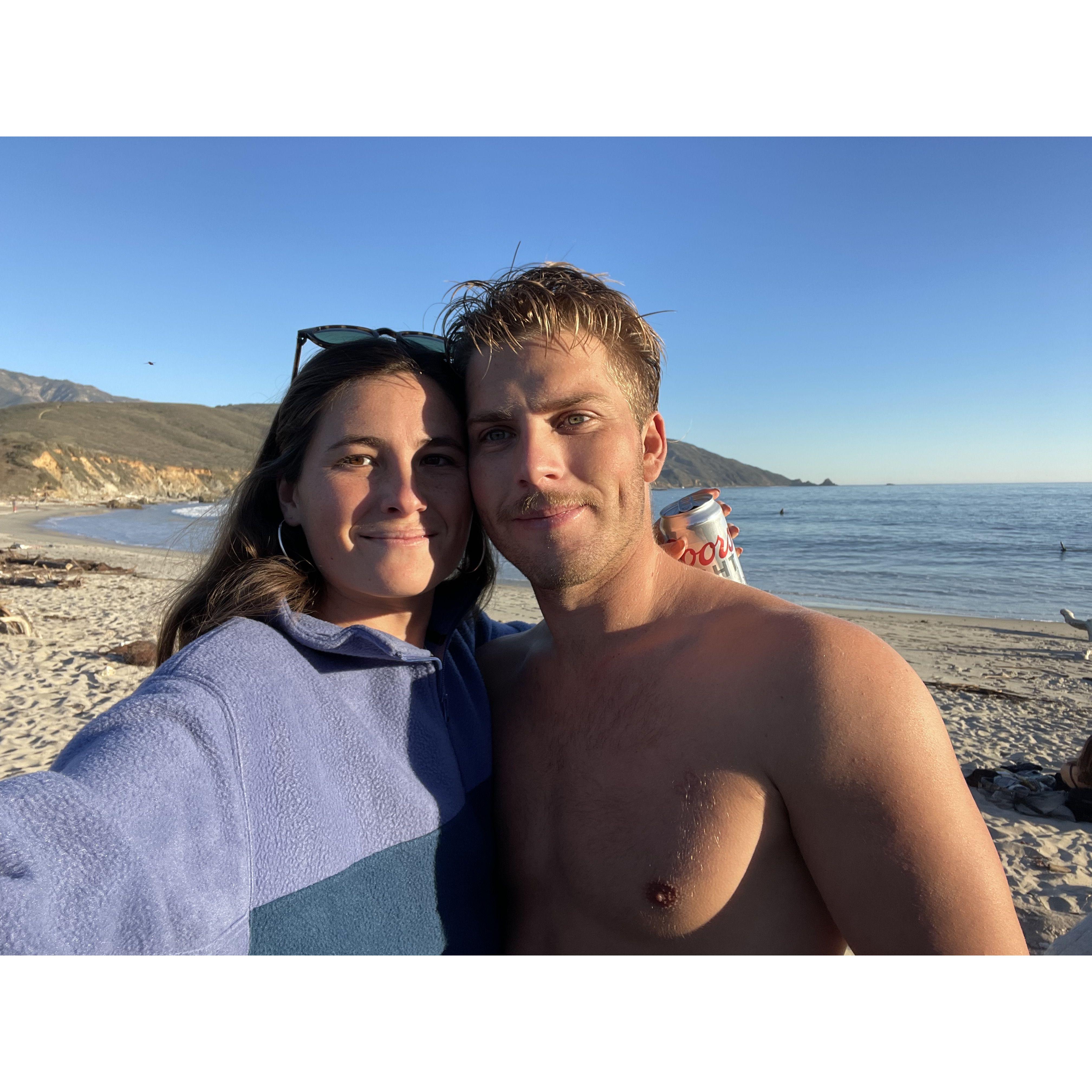 Camping in Big Sur, CA.