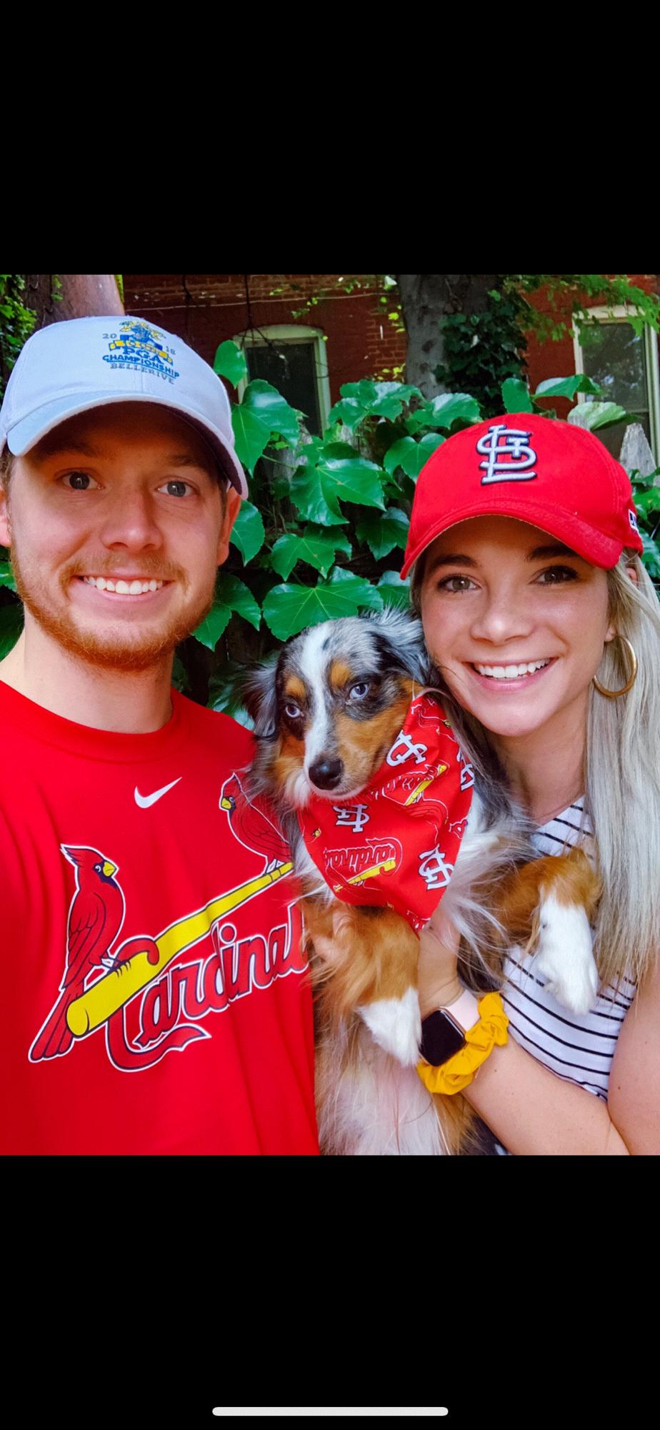 Rooting for the Cardinals.