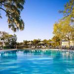 SWIMMING/LOUNGING AT THE POOL
