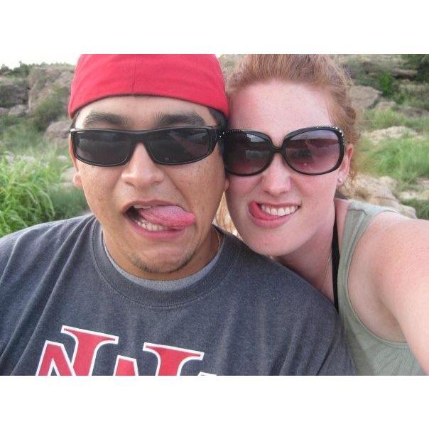 Just being silly hanging out at the river
