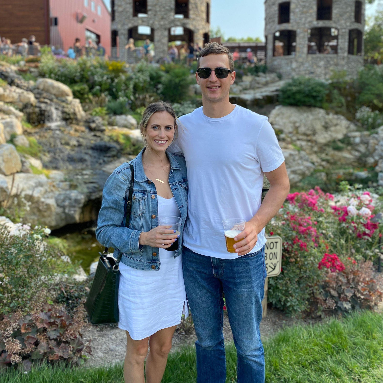 One of our favorite local spots, Twin Oast Brewery. This is right down the street from our wedding venue!