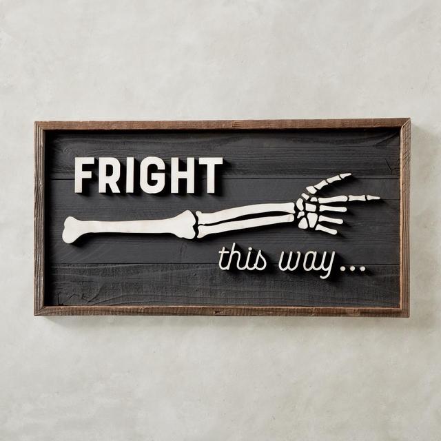 Halloween Fright This Way Sign