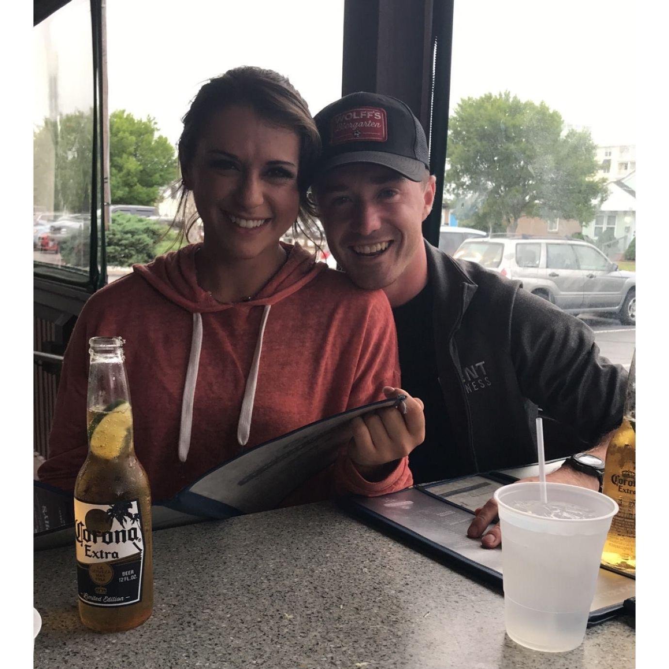 Our first photo together June 10th 2019