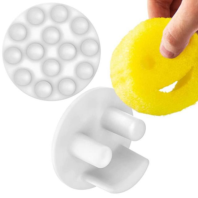 Scrub Daddy Sponge Holder - Daddy Caddy - Suction Sponge Holder for Smiley Face Sponge , Non-Slip Suction Cups, Sink Organizer for Kitchen and Bathroo